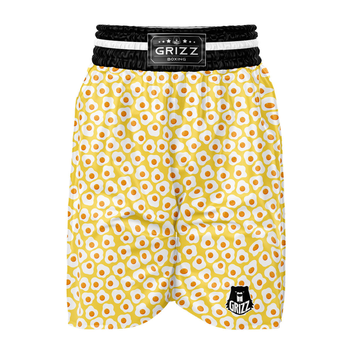 Eggs Print Pattern Boxing Shorts-grizzshop