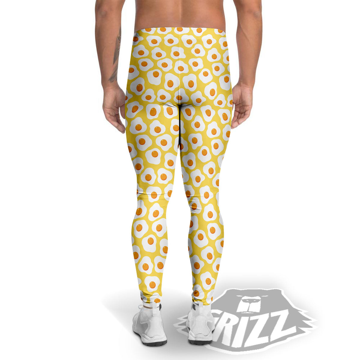 Eggs Print Pattern Men's Leggings-grizzshop