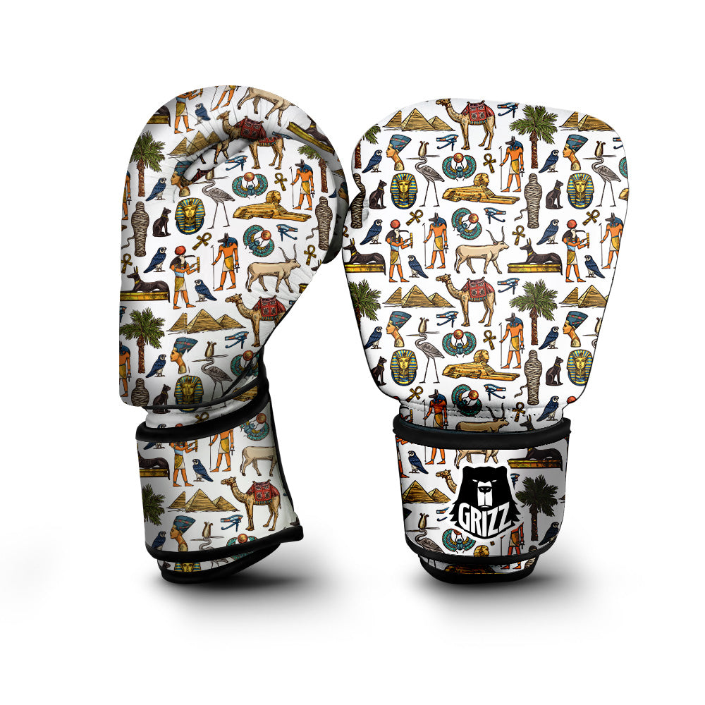 Egypt Religion Symbols Print Pattern Boxing Gloves-grizzshop