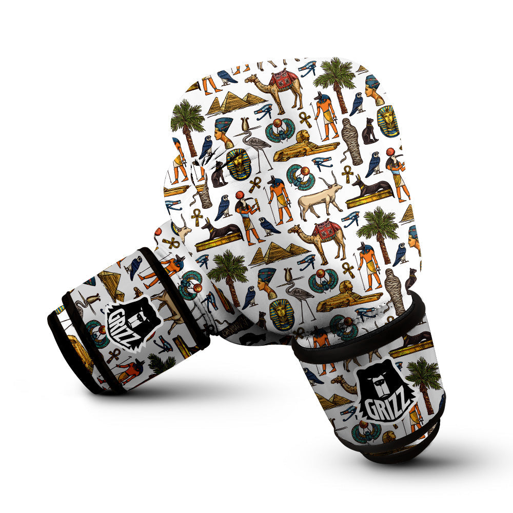 Egypt Religion Symbols Print Pattern Boxing Gloves-grizzshop