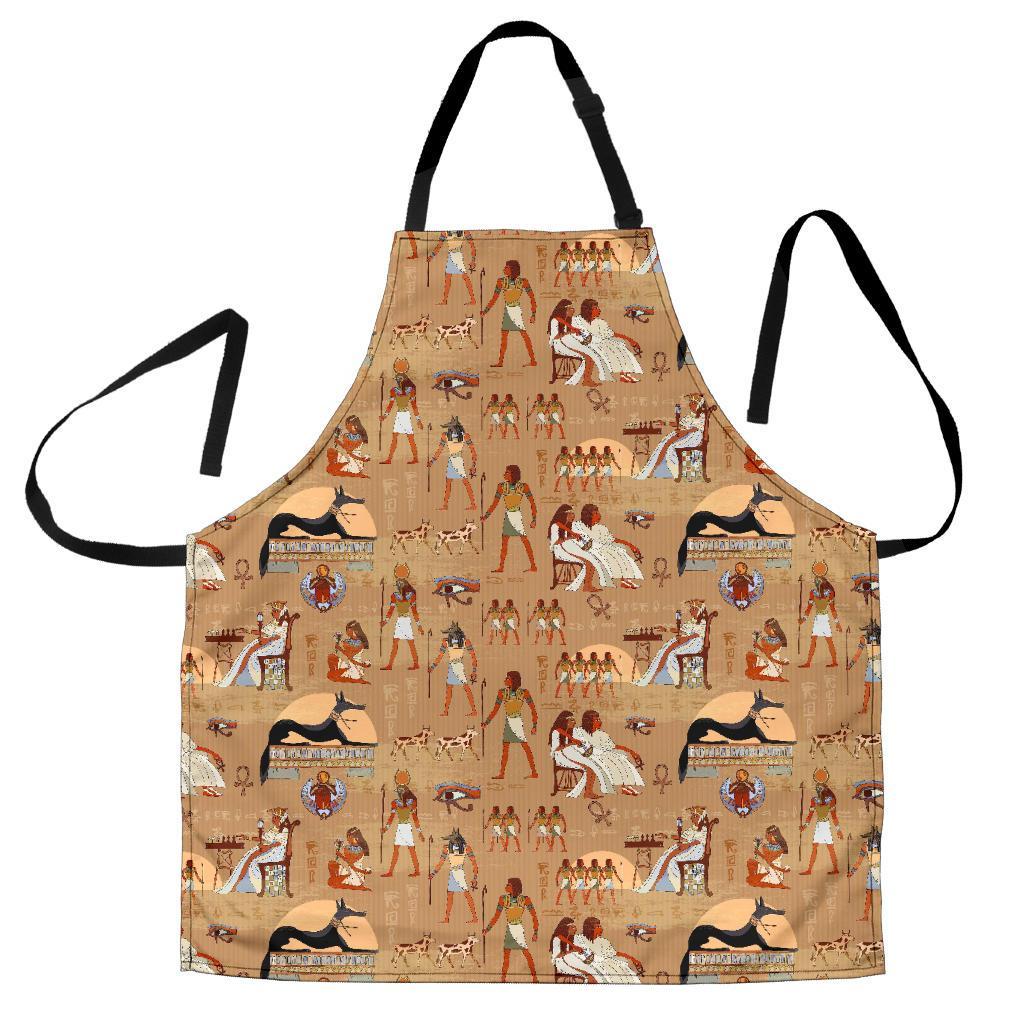 Egyptian Pattern Print Men's Apron-grizzshop