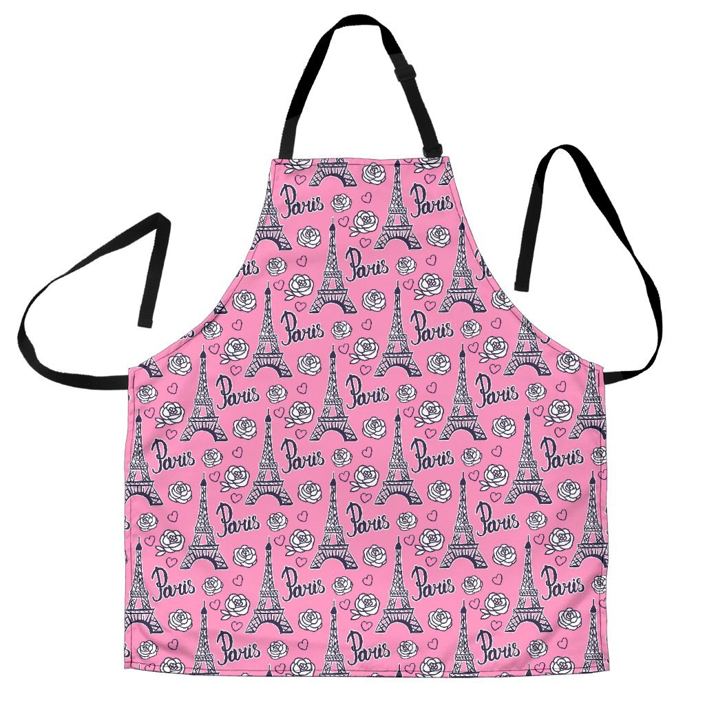 Eiffel Tower Print Pattern Women's Apron-grizzshop