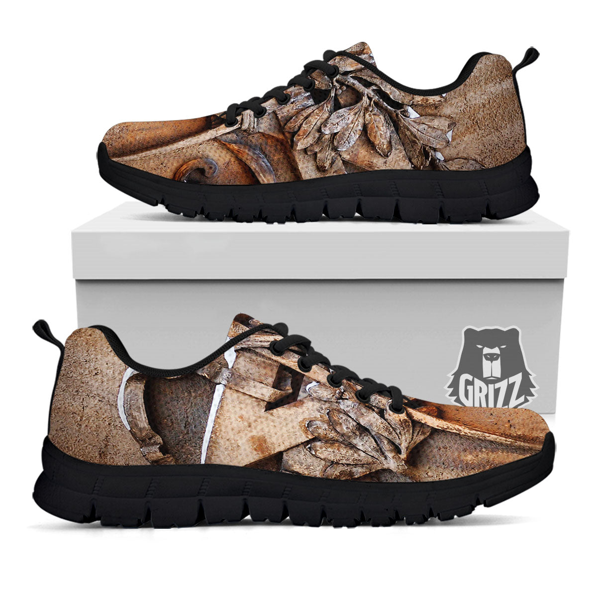 Emblem Freemasonry Print Black Sneaker-grizzshop