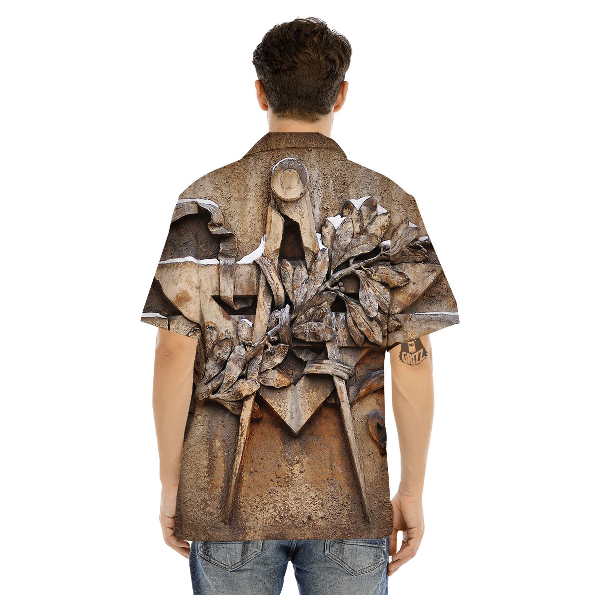 Emblem Freemasonry Print Men's Hawaiian Shirt-grizzshop