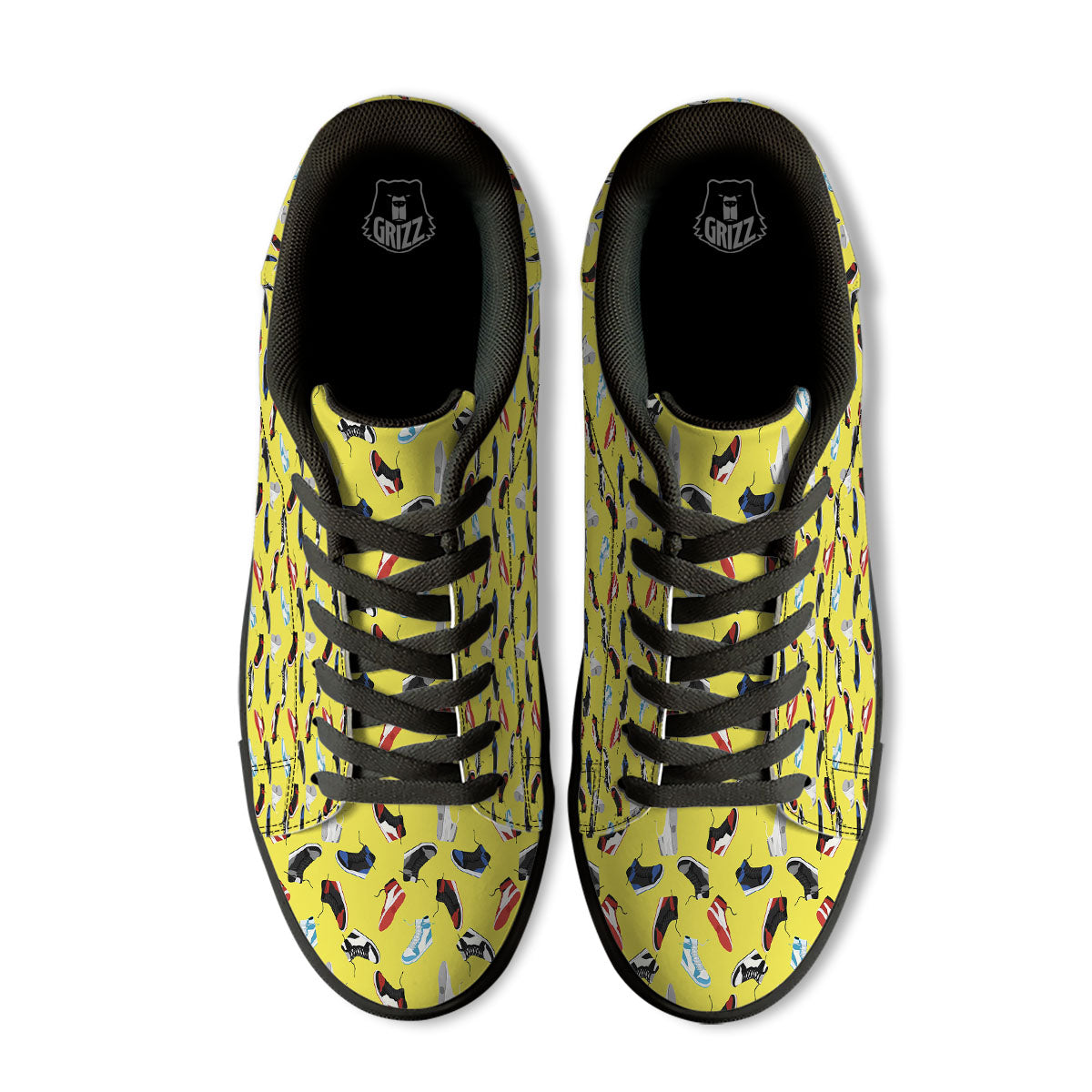 Emo Shoes Print Pattern Black Low Top Sneakers-grizzshop