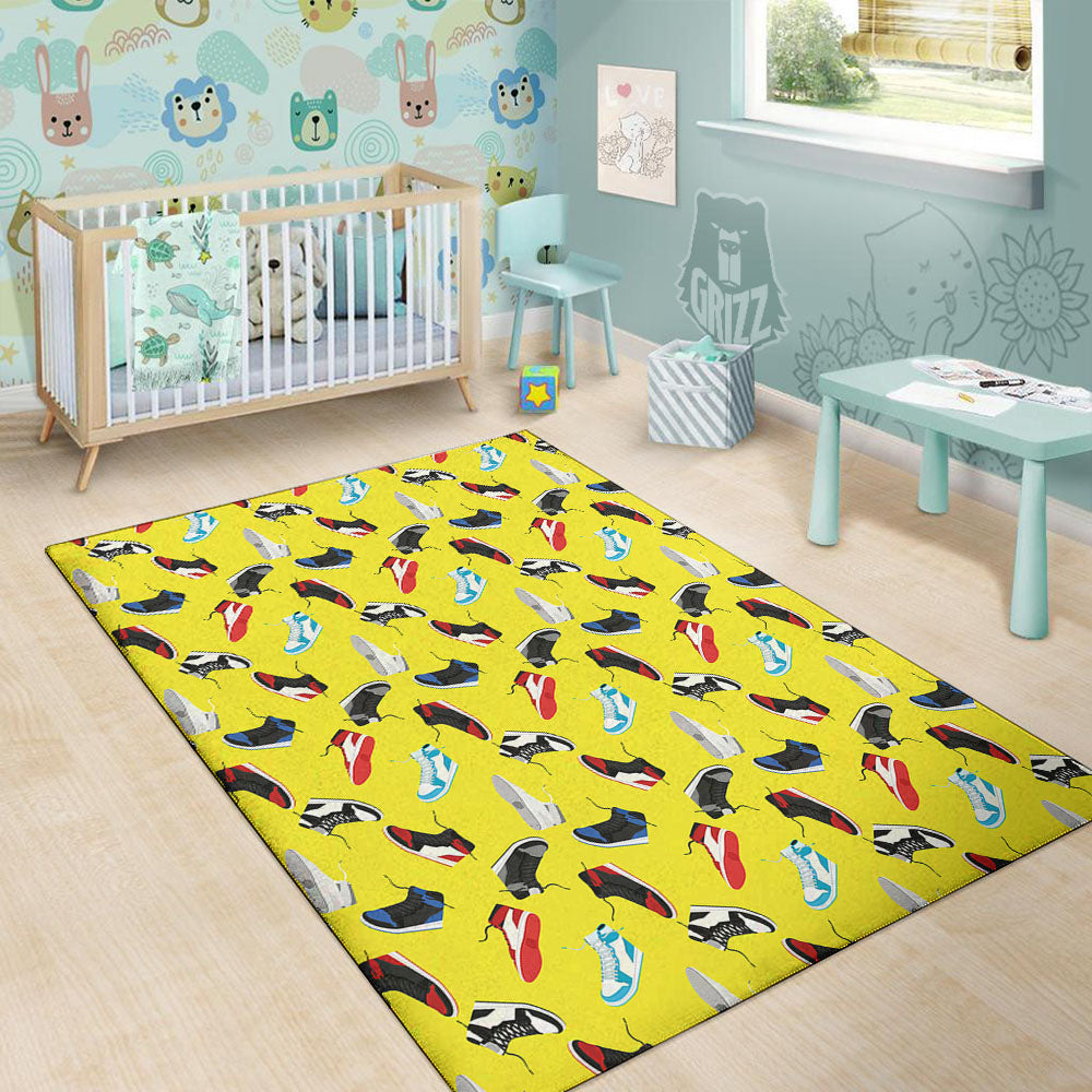 Emo Shoes Print Pattern Floor Mat-grizzshop