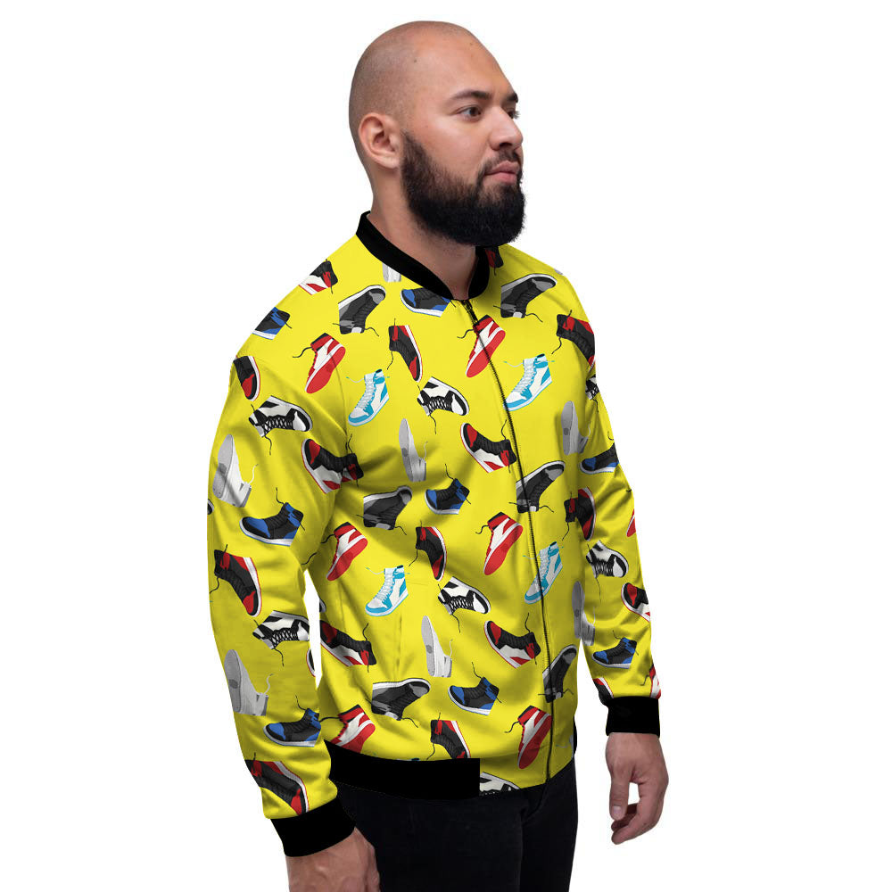 Emo Shoes Print Pattern Men's Bomber Jacket-grizzshop