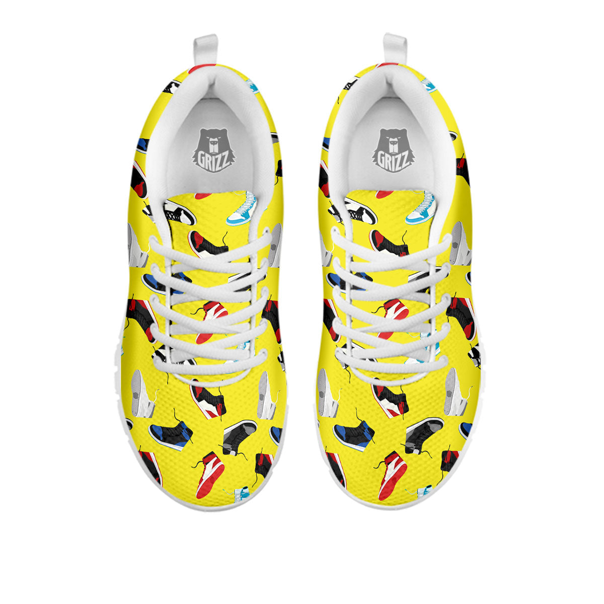 Emo Shoes Print Pattern White Sneaker-grizzshop