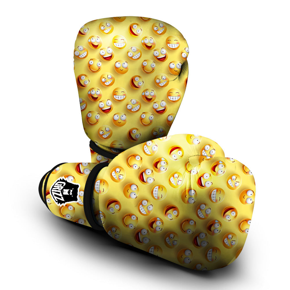 Emoji And Facial Expressions Print Pattern Boxing Gloves-grizzshop