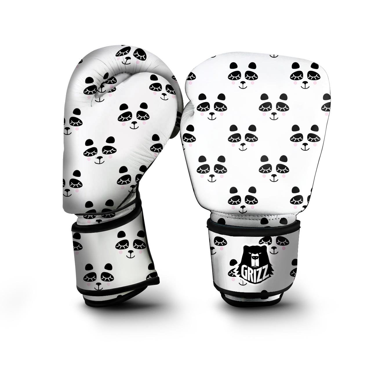 Emoji Bear Sleeping Print Pattern Boxing Gloves-grizzshop