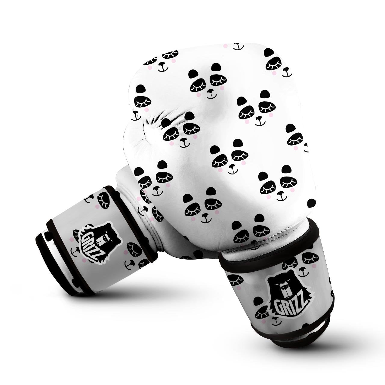 Emoji Bear Sleeping Print Pattern Boxing Gloves-grizzshop