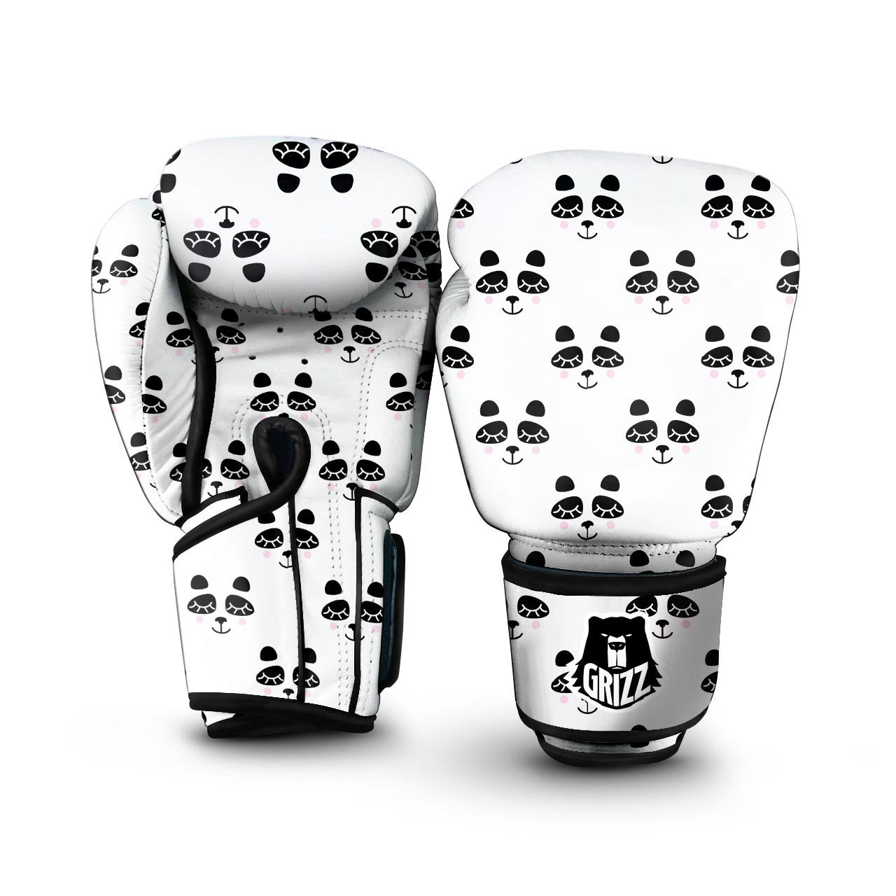 Emoji Bear Sleeping Print Pattern Boxing Gloves-grizzshop