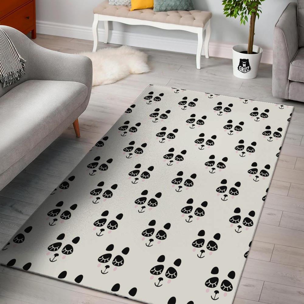 Emoji Bear Sleeping Print Pattern Floor Mat-grizzshop