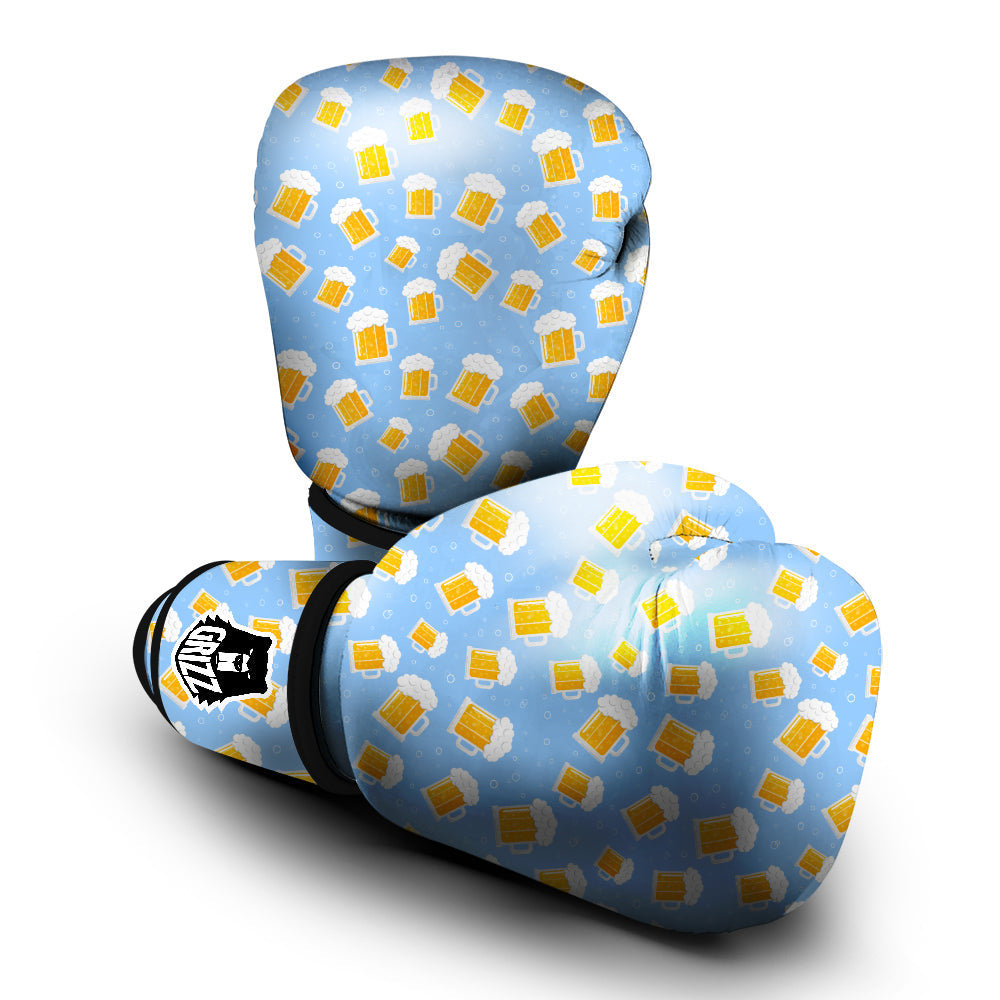 Emoji Beer Print Pattern Boxing Gloves-grizzshop