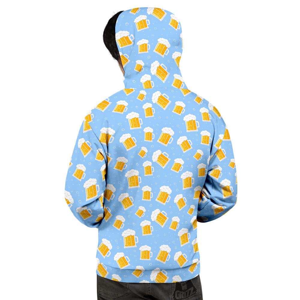Emoji Beer Print Pattern Men's Hoodie-grizzshop