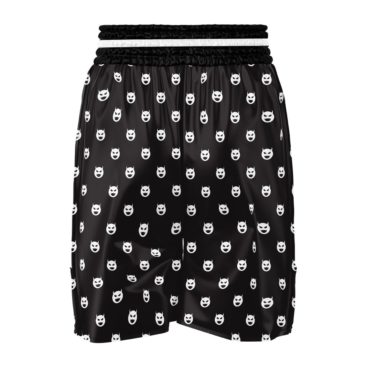 Emoji Devil Print Pattern Boxing Shorts-grizzshop