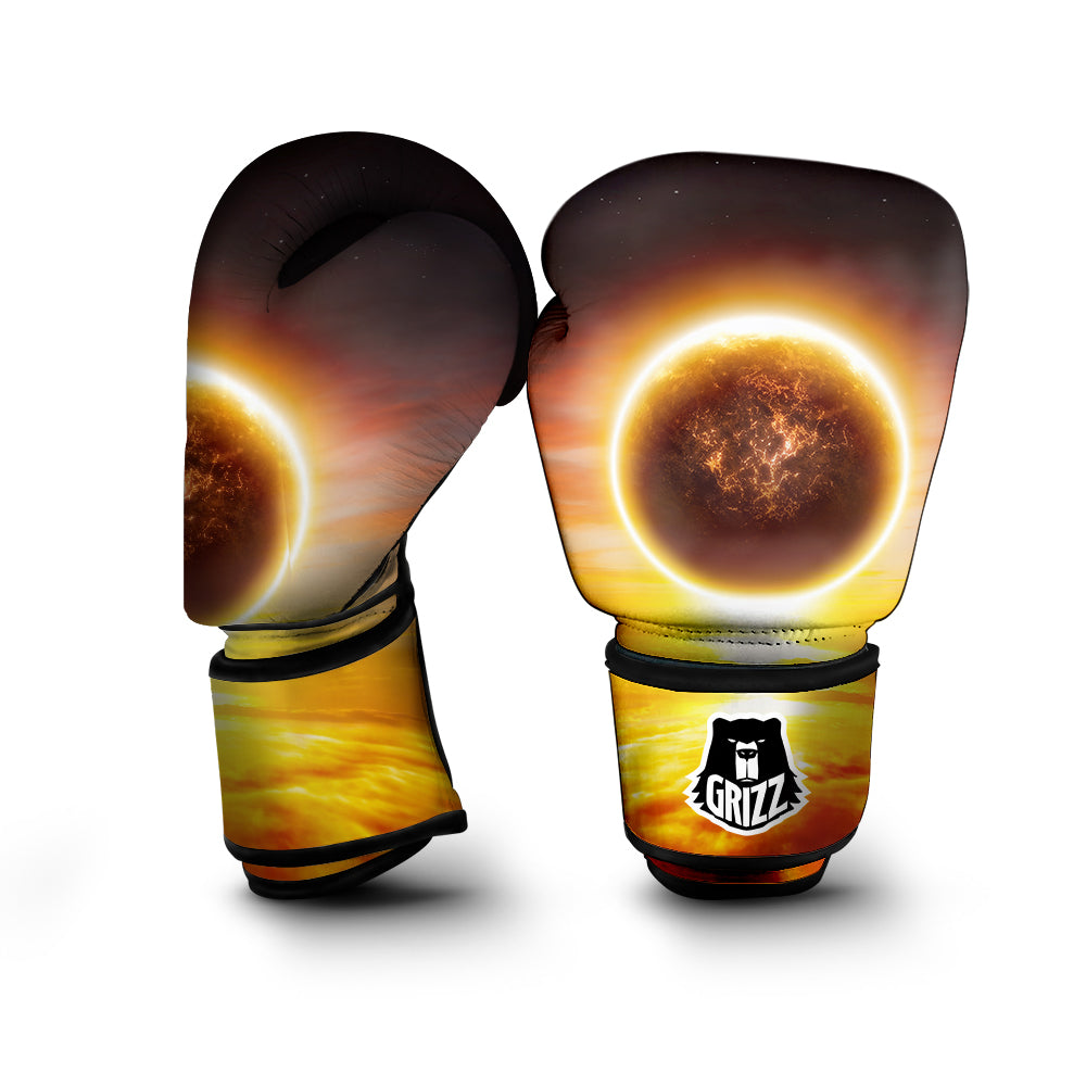 End Of The Planet Apocalyptic Print Boxing Gloves-grizzshop