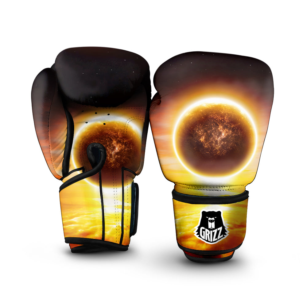 End Of The Planet Apocalyptic Print Boxing Gloves-grizzshop