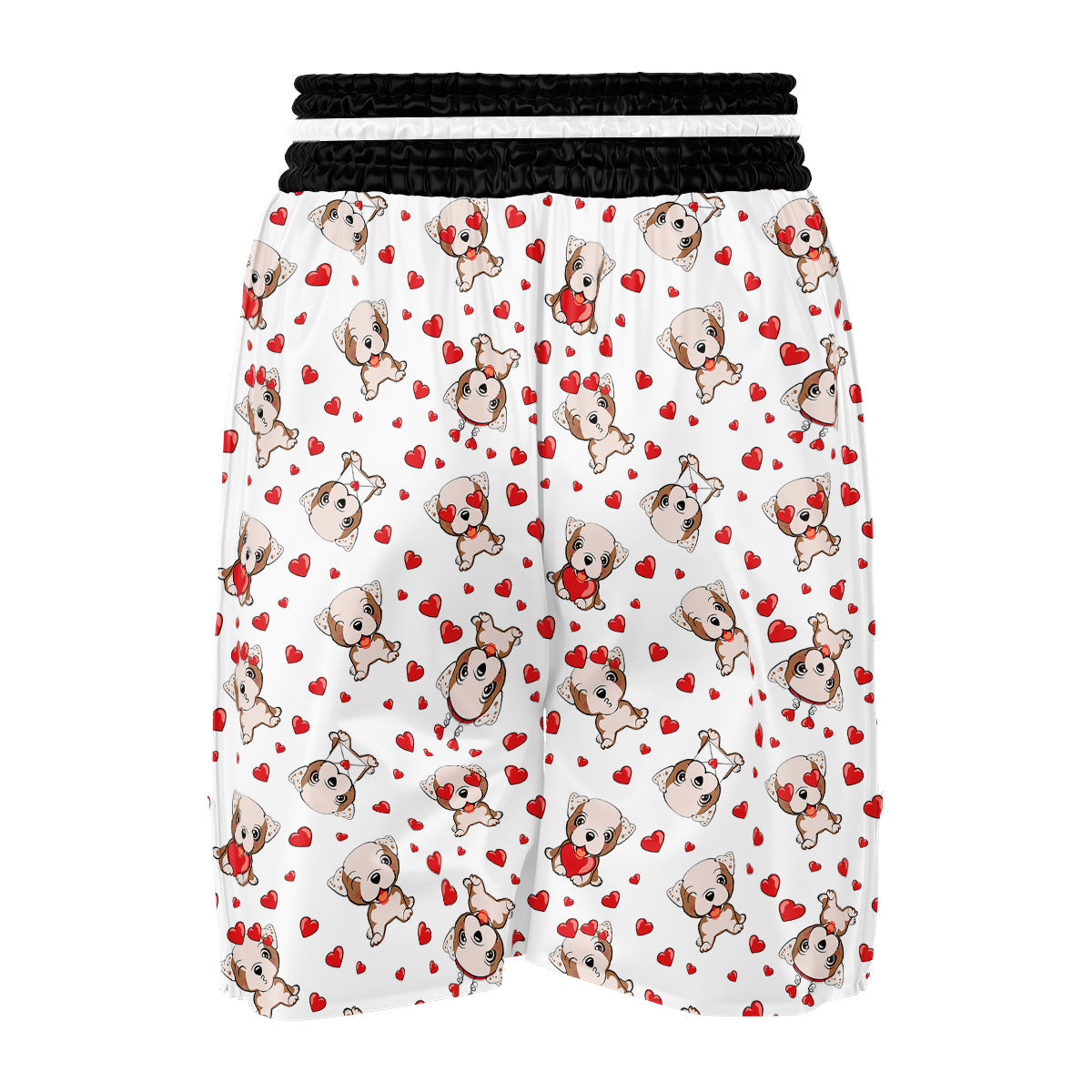 English Bulldog Lovely Print Pattern Boxing Shorts-grizzshop