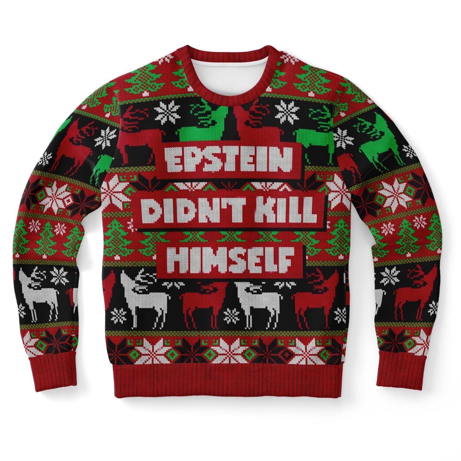 Epstein Didn't Kill Himself Ugly Christmas Sweater-grizzshop