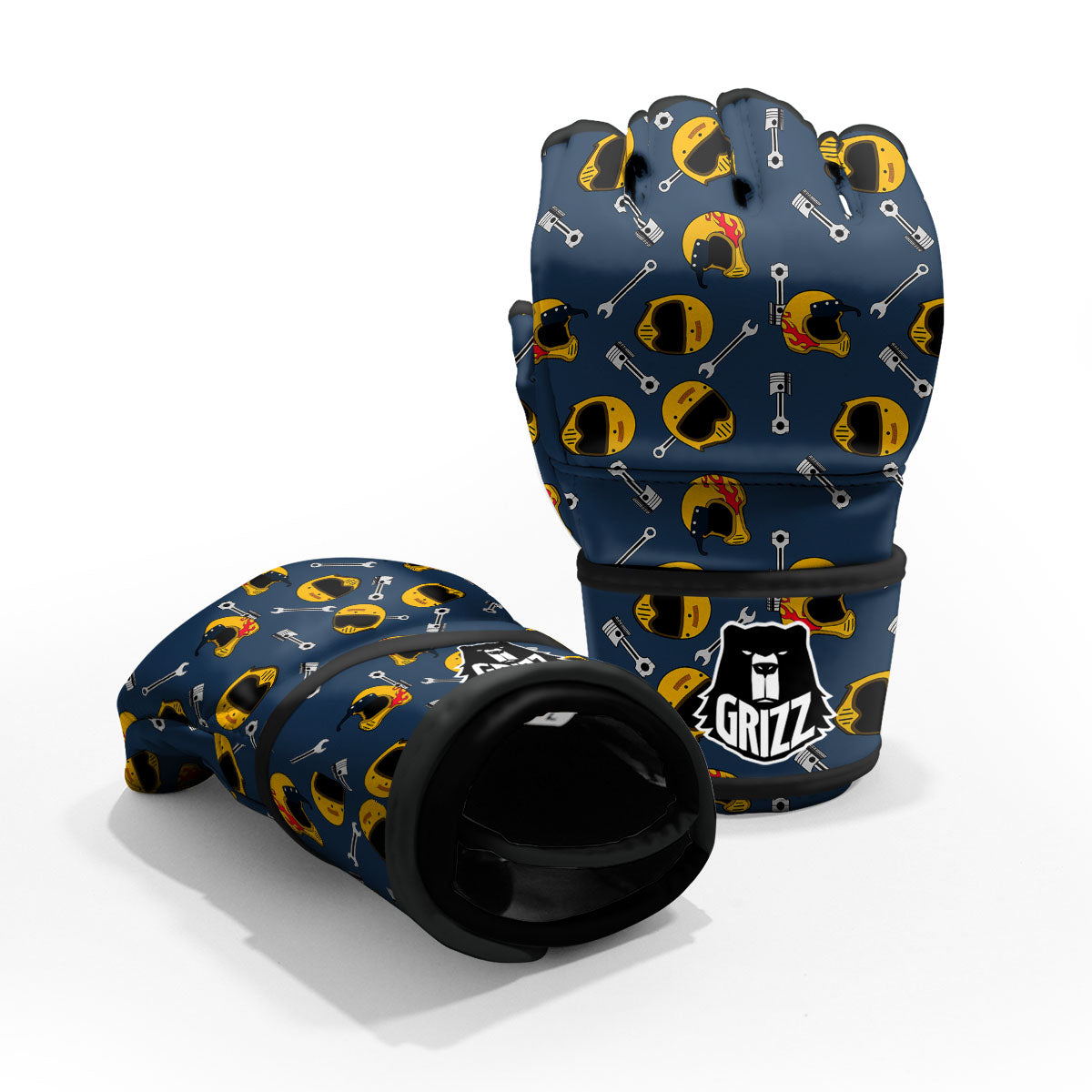 Equipment Motorcycle Print Pattern MMA Gloves-grizzshop