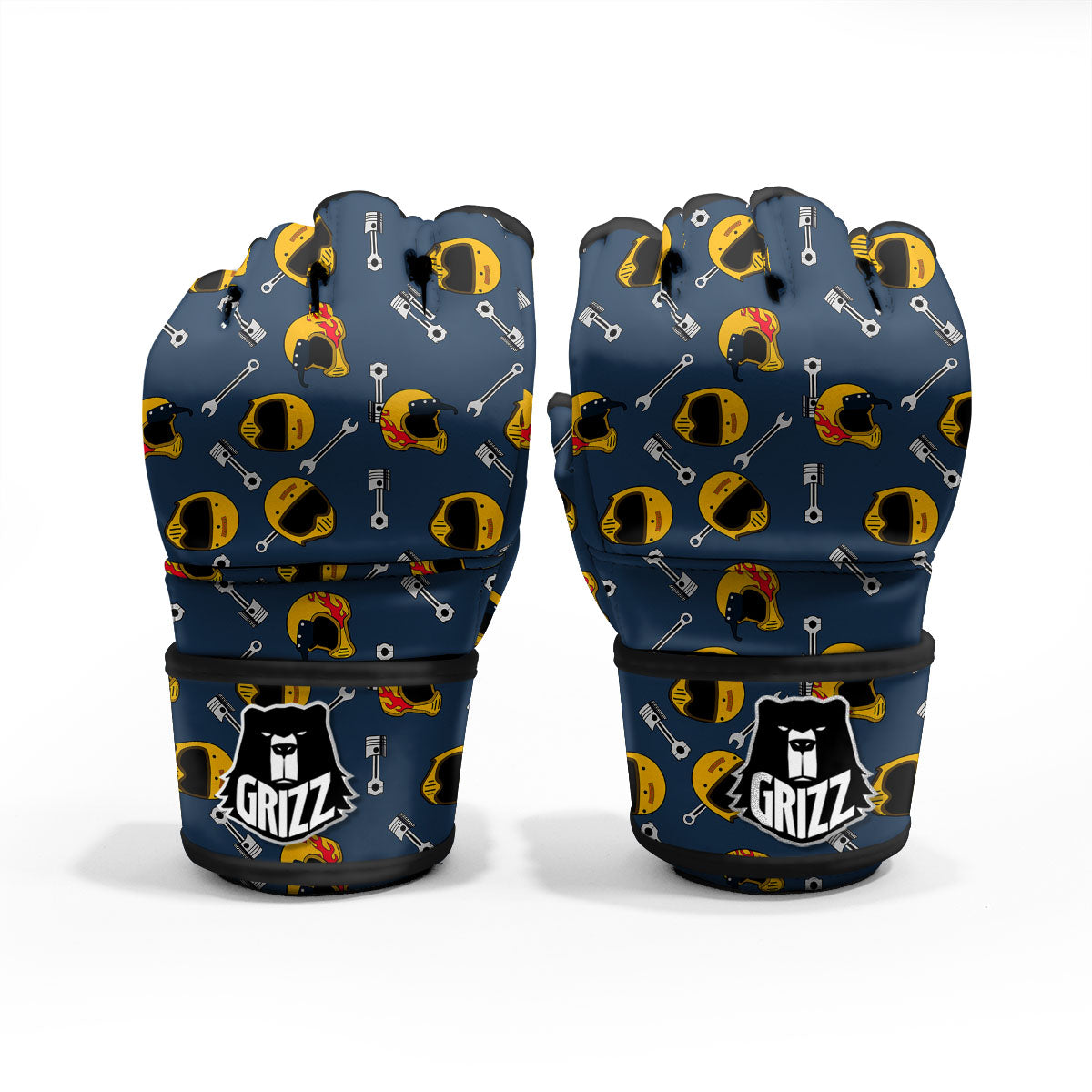 Equipment Motorcycle Print Pattern MMA Gloves-grizzshop