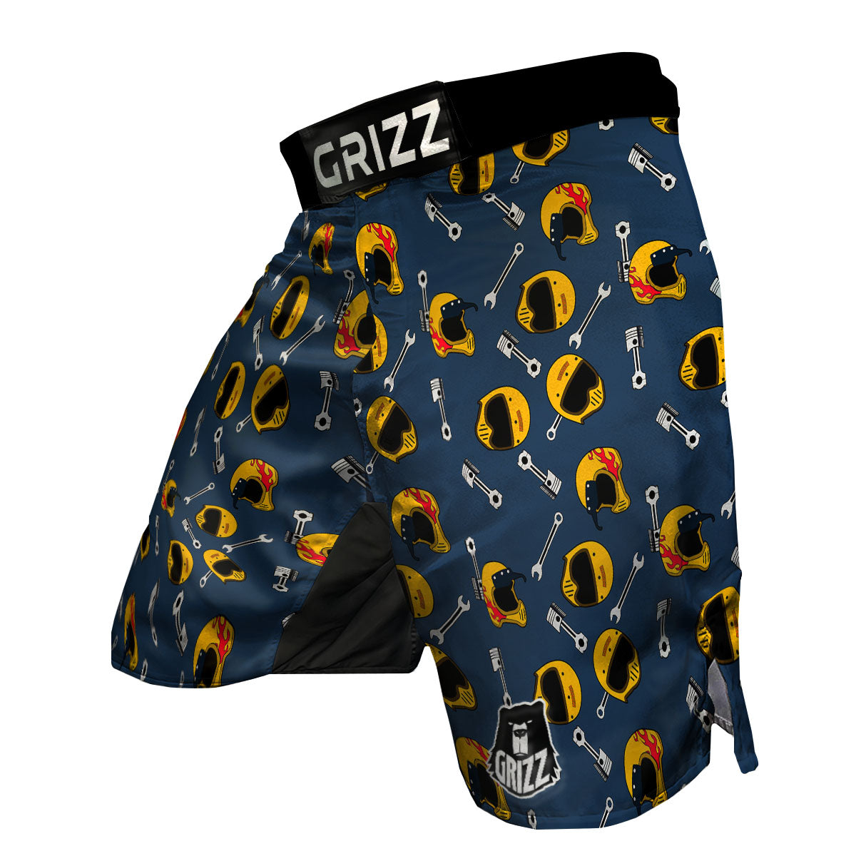 Equipment Motorcycle Print Pattern MMA Shorts-grizzshop
