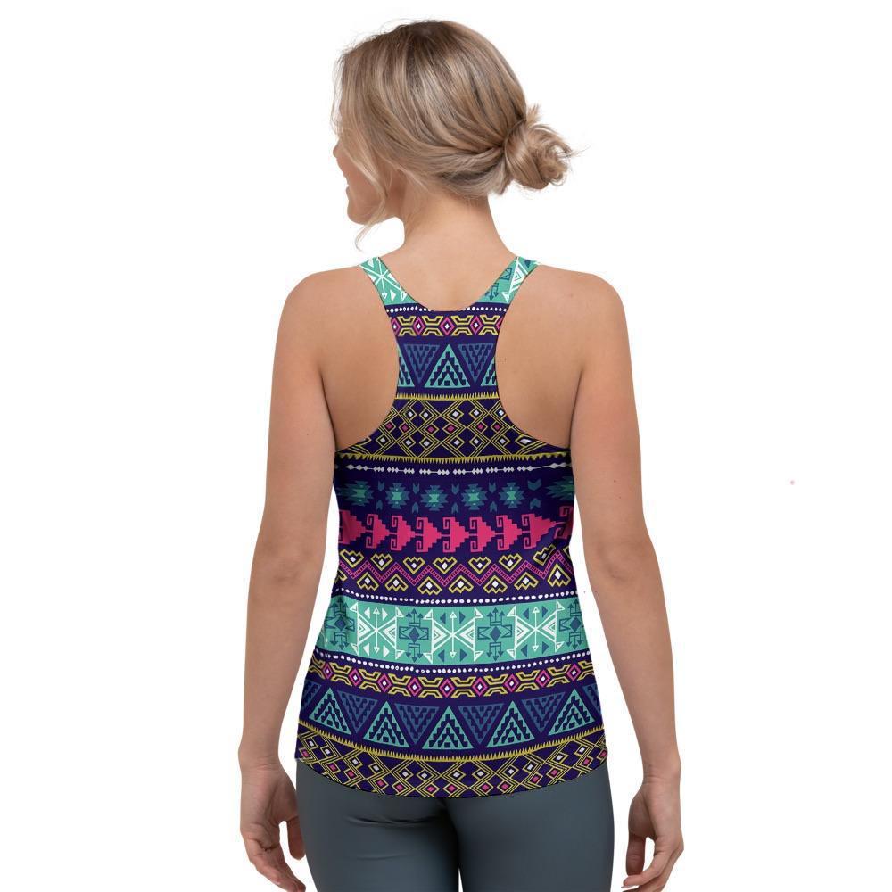 Ethic Aztec Print Women's Racerback Tank Top-grizzshop