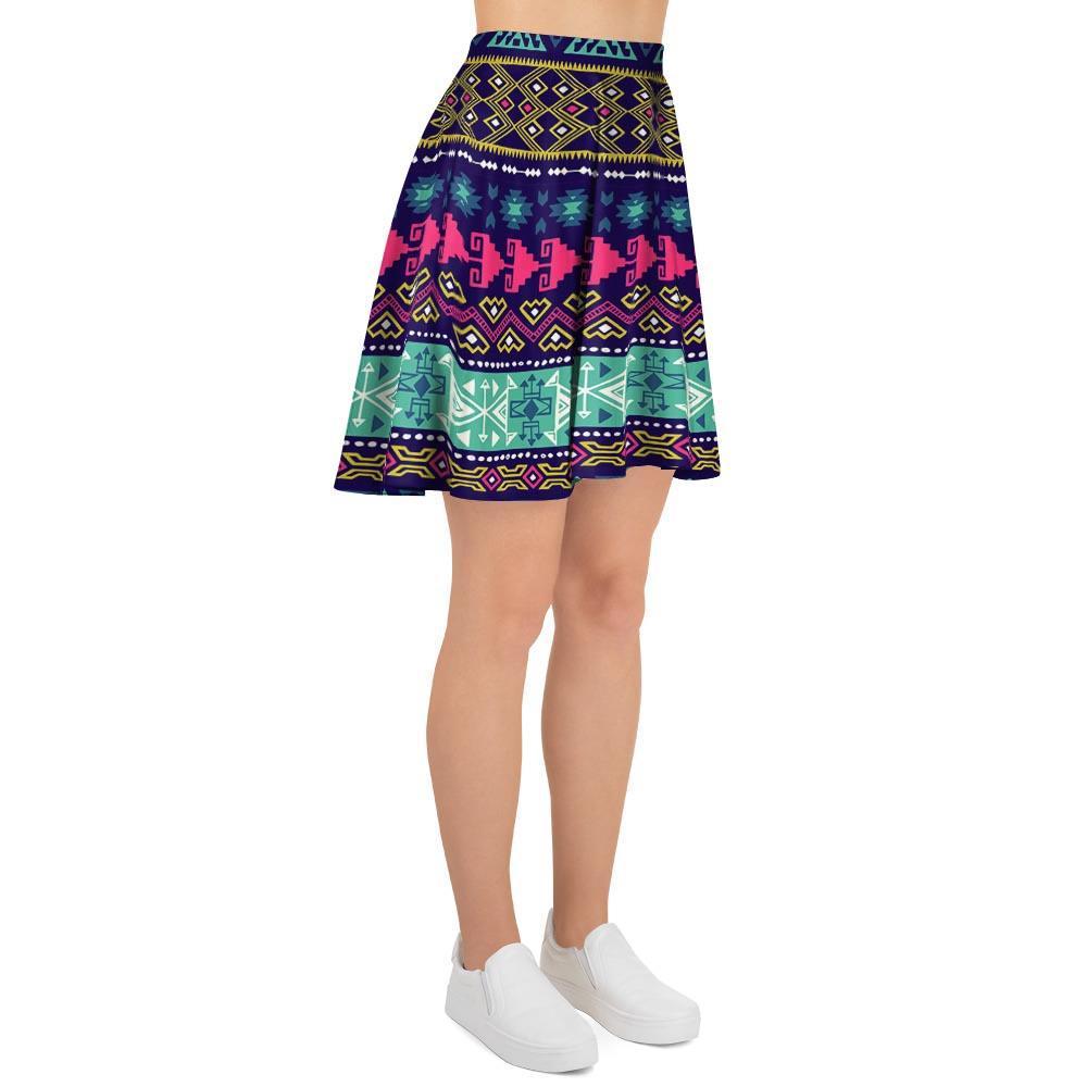 Ethic Aztec Print Women's Skirt-grizzshop