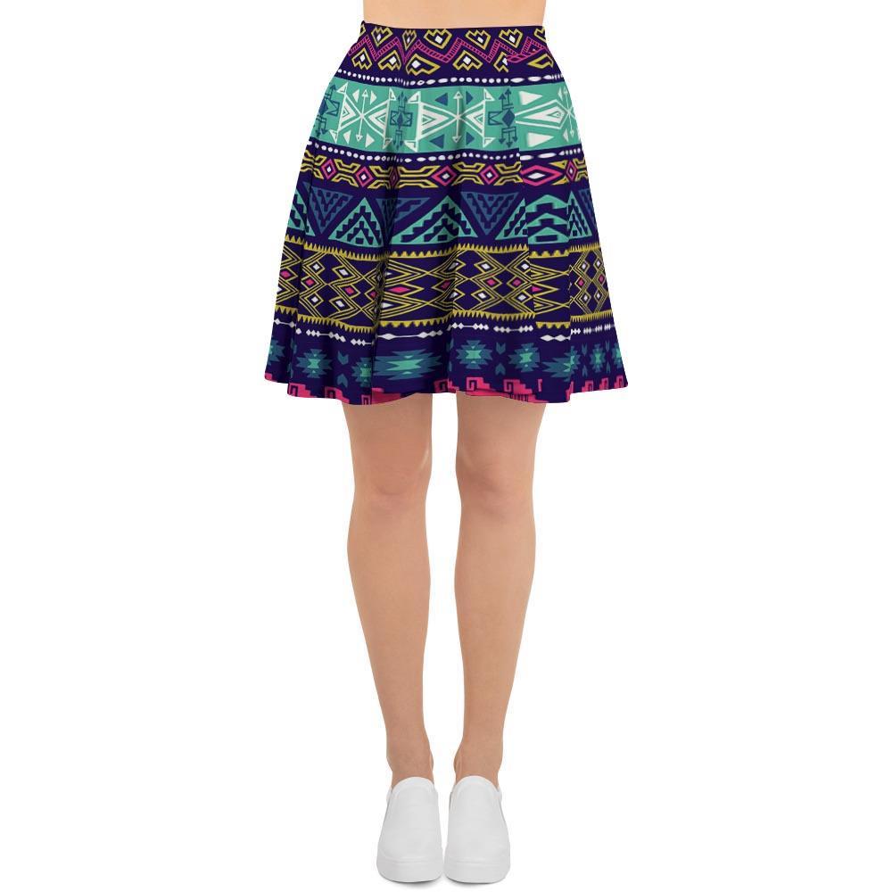 Ethic Aztec Print Women's Skirt-grizzshop