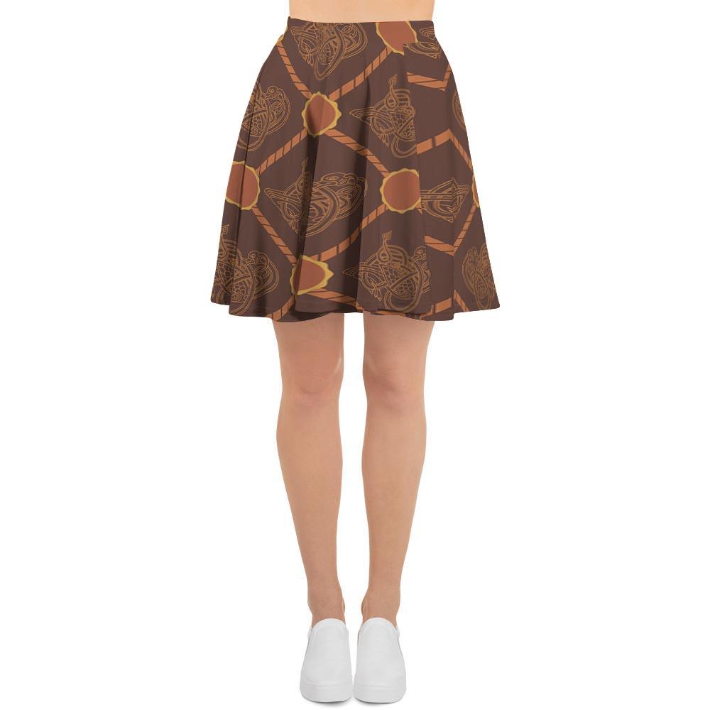 Ethnic Celtic Viking Norse Women's Skirt-grizzshop