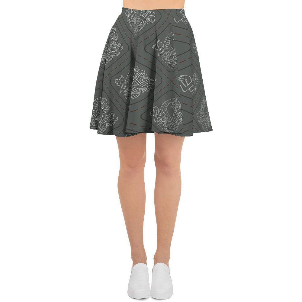 Ethnic Celtic Viking Women's Skirt-grizzshop