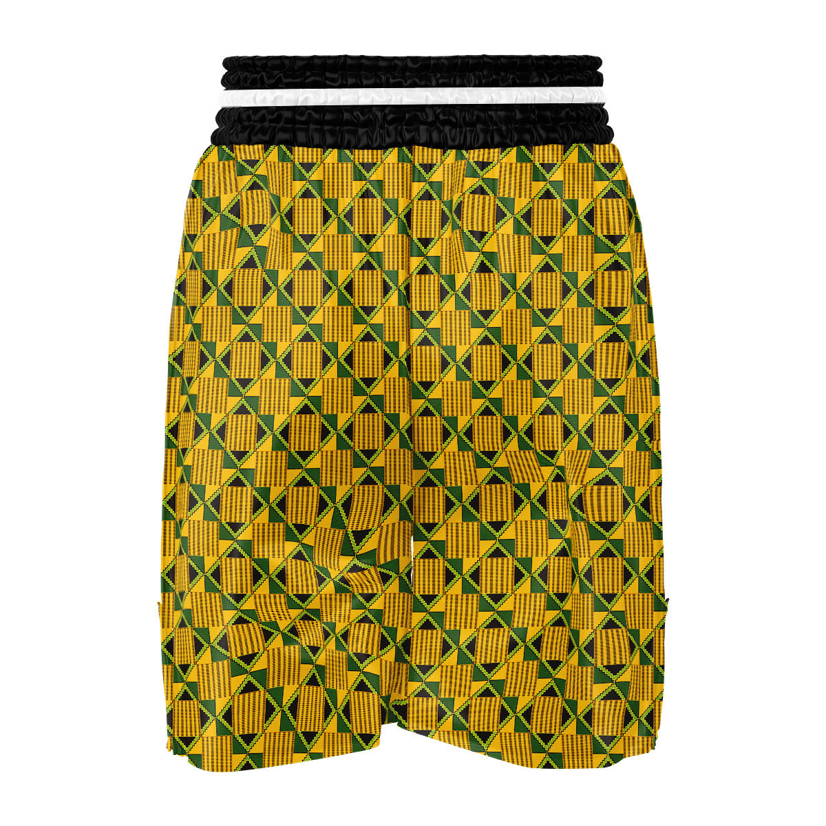 Ethnic Kente Print Pattern Boxing Shorts-grizzshop