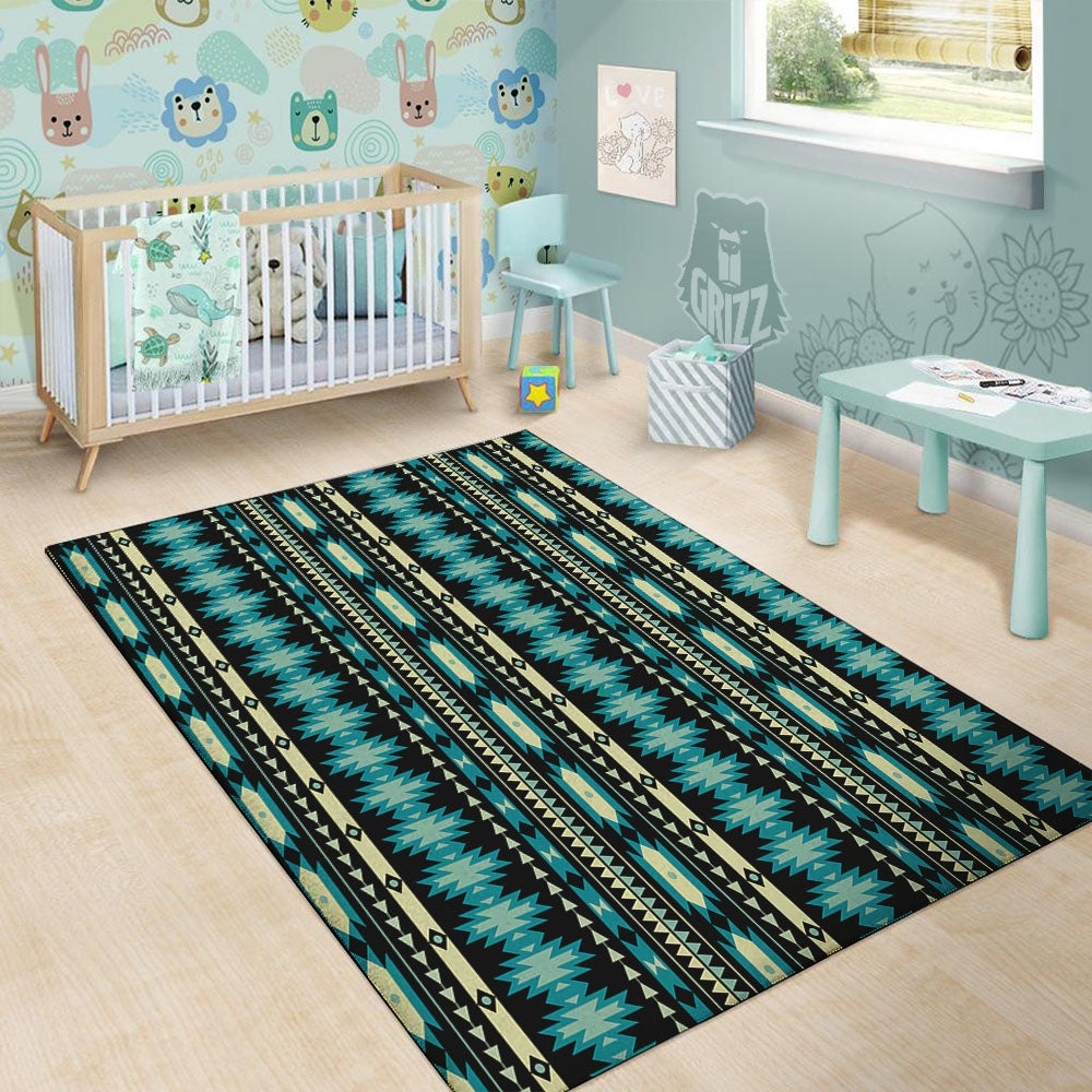 Ethnic Native Print Pattern Floor Mat-grizzshop