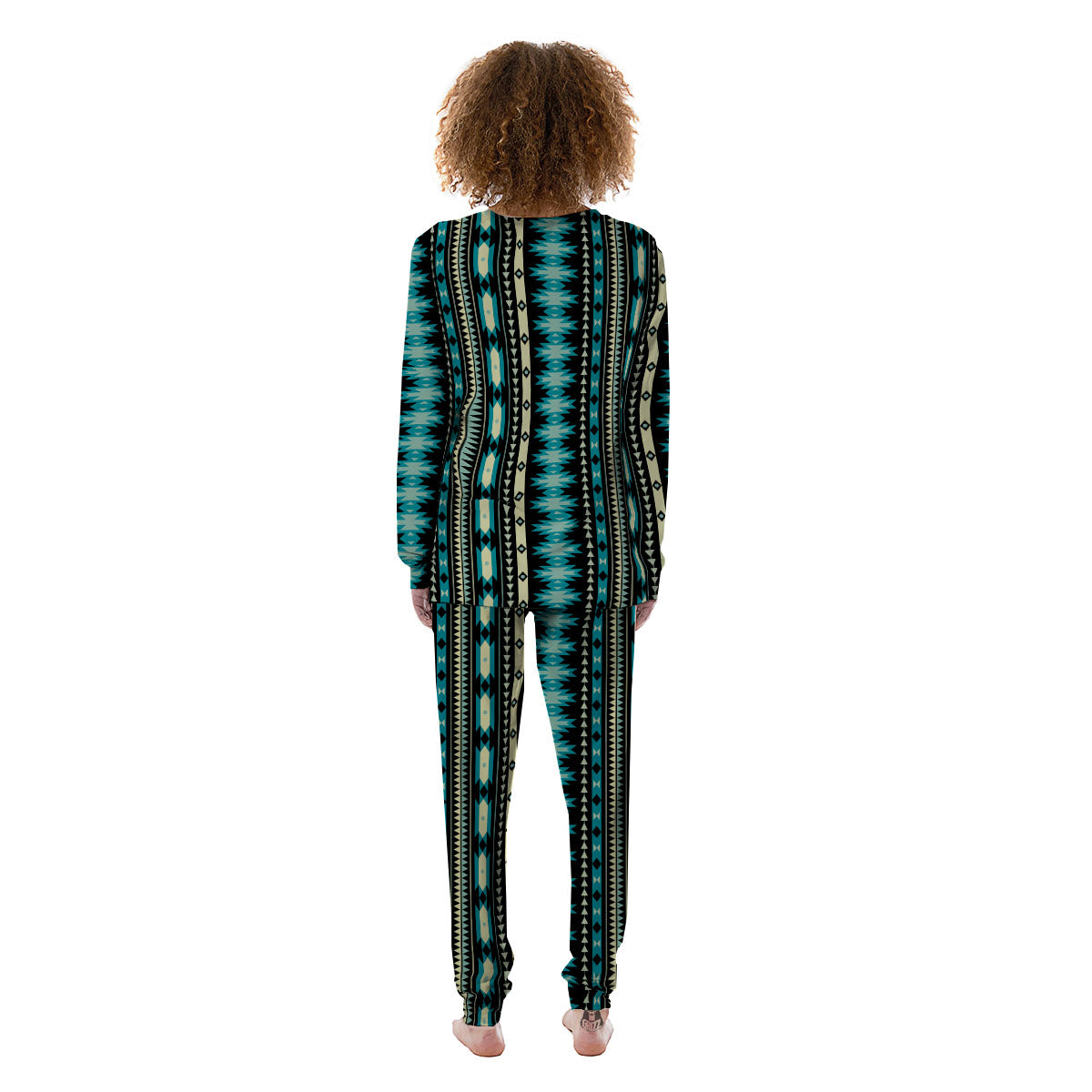 Ethnic Native Print Pattern Women's Pajamas-grizzshop