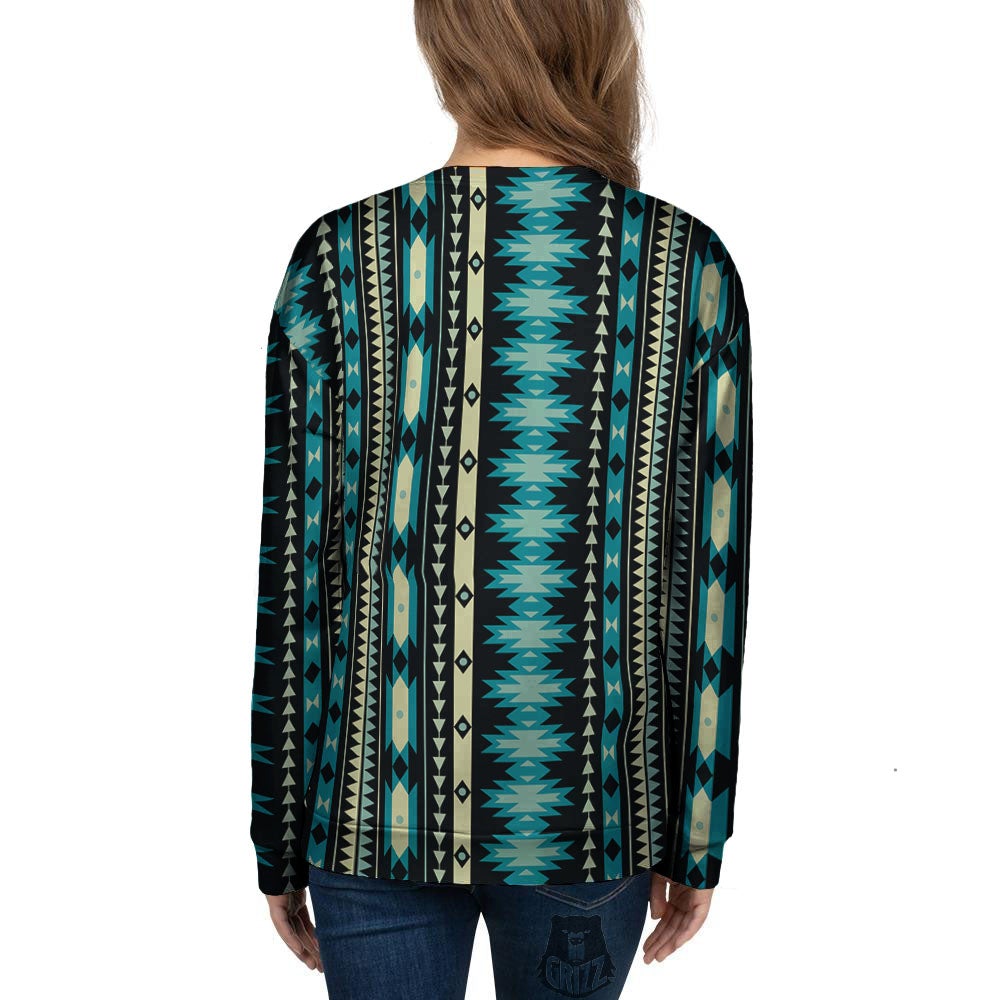 Ethnic Native Print Pattern Women's Sweatshirt-grizzshop