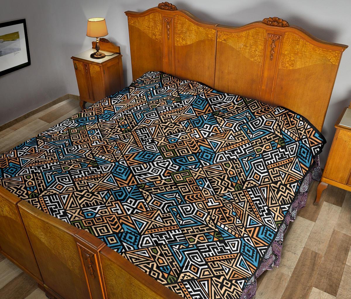 Ethnic Print Pattern Quilt-grizzshop