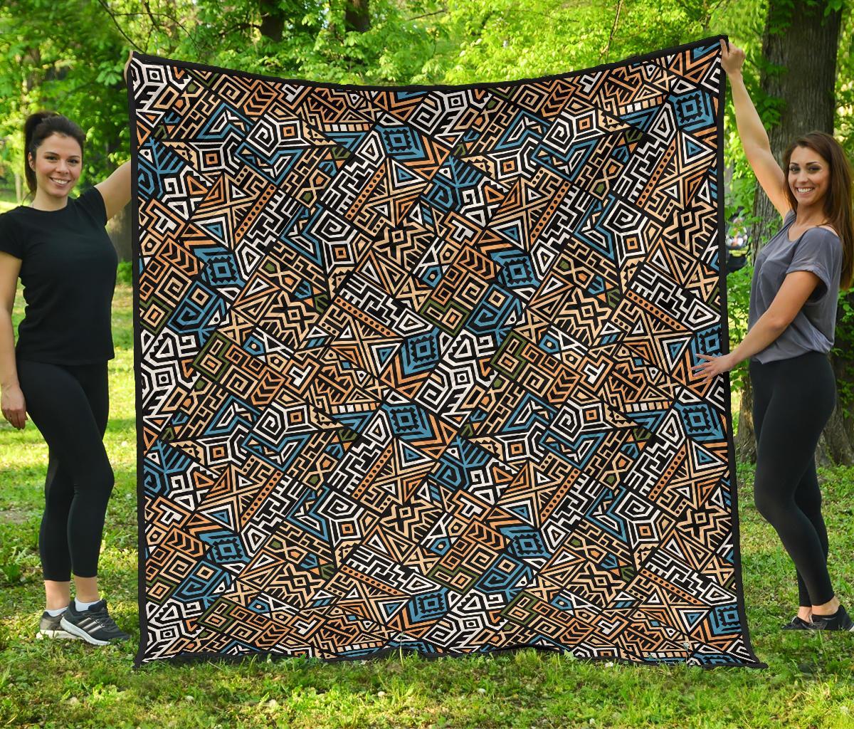 Ethnic Print Pattern Quilt-grizzshop