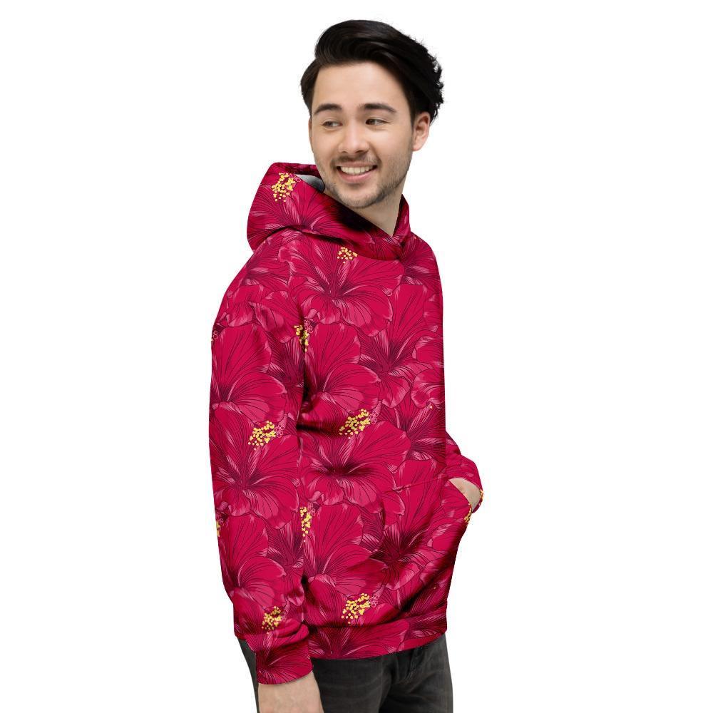 Exotic Hibiscus Flower Hawaiian Print Men's Hoodie-grizzshop