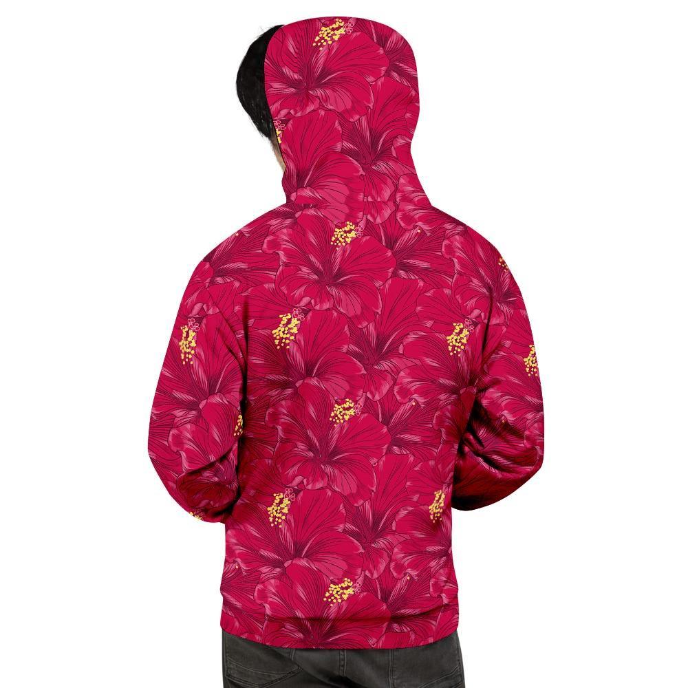 Exotic Hibiscus Flower Hawaiian Print Men's Hoodie-grizzshop