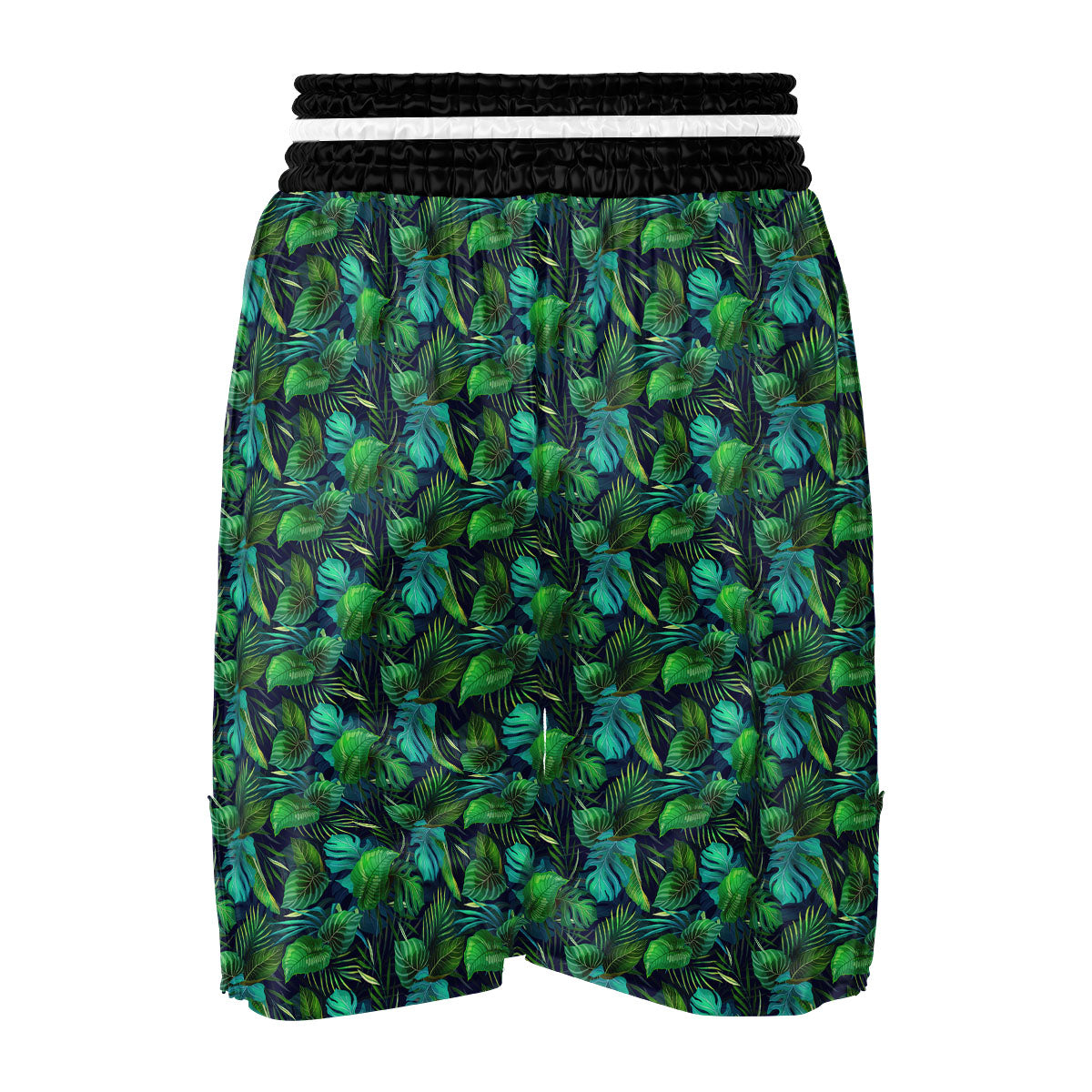 Exotic Leaf Tropical Print Pattern Boxing Shorts-grizzshop