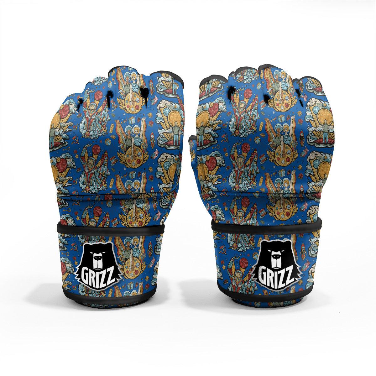 Exploration Of Mars Planet Print Pattern MMA Gloves-grizzshop