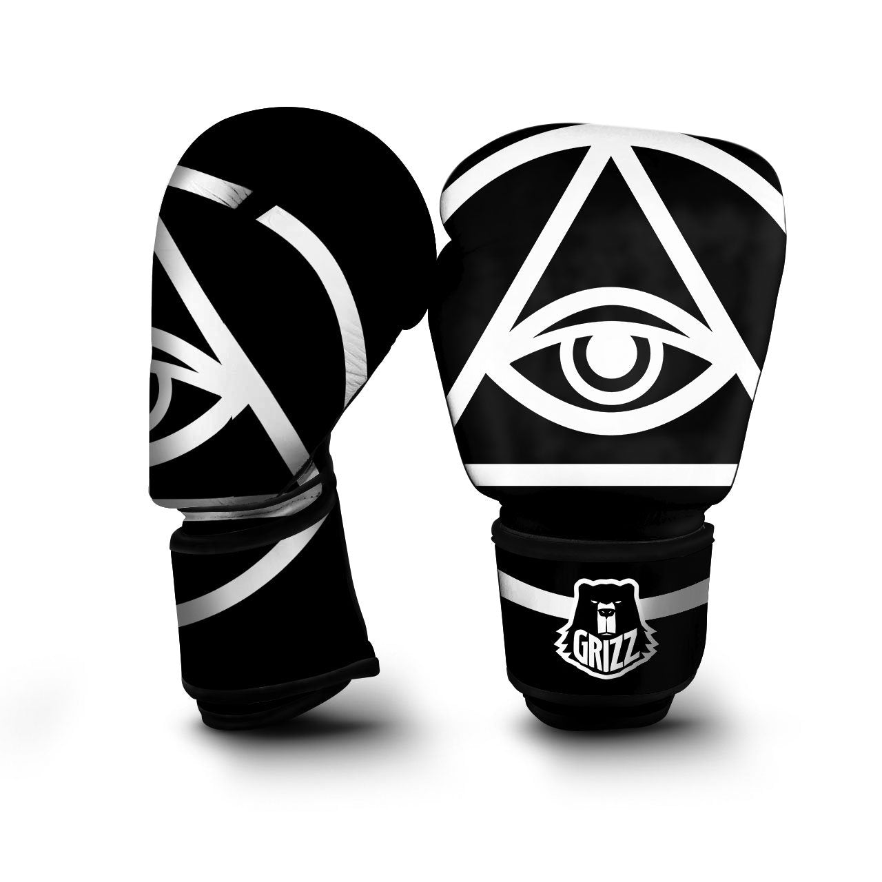 Eye Illuminati Print Boxing Gloves-grizzshop