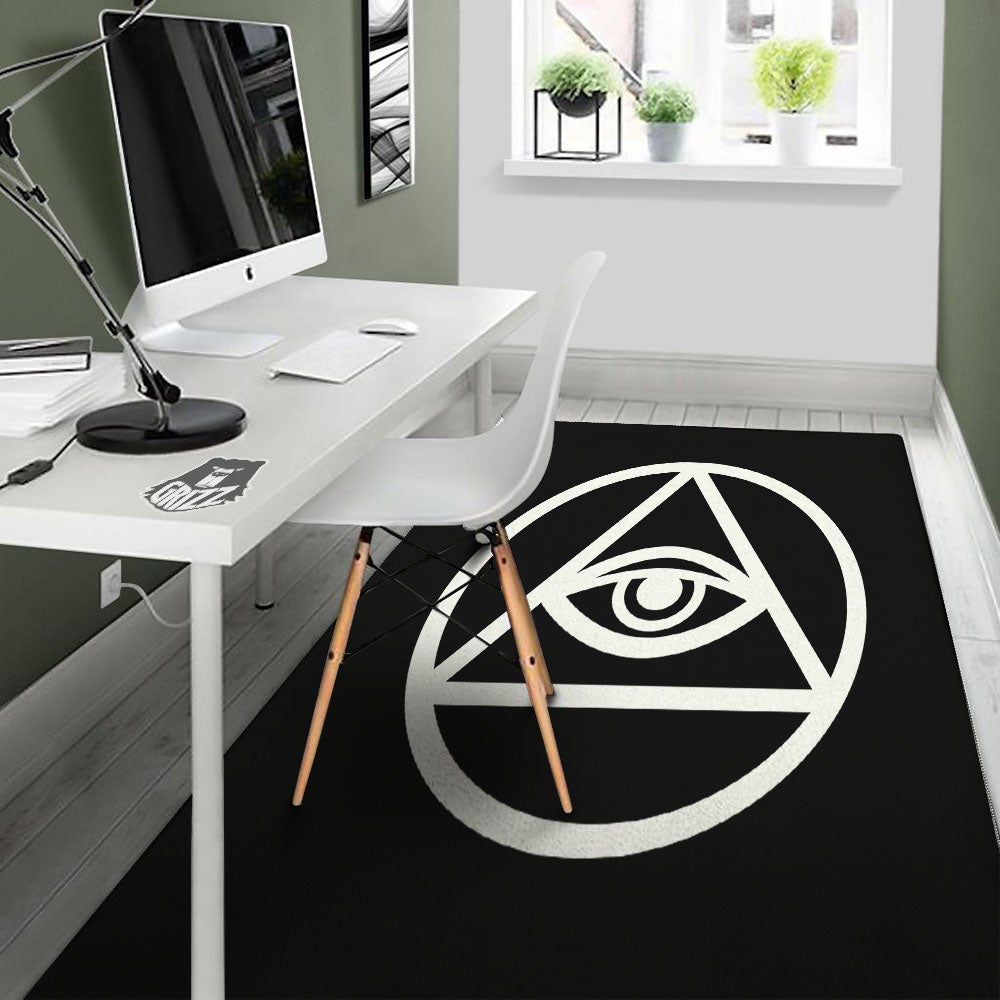Eye Illuminati Print Floor Mat-grizzshop