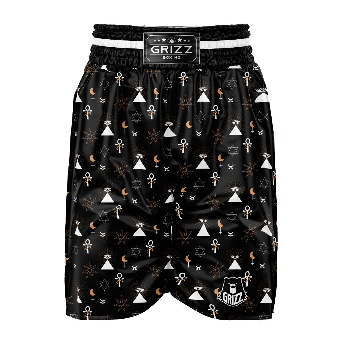 Eye Of Horus Egypt Print Pattern Boxing Shorts-grizzshop
