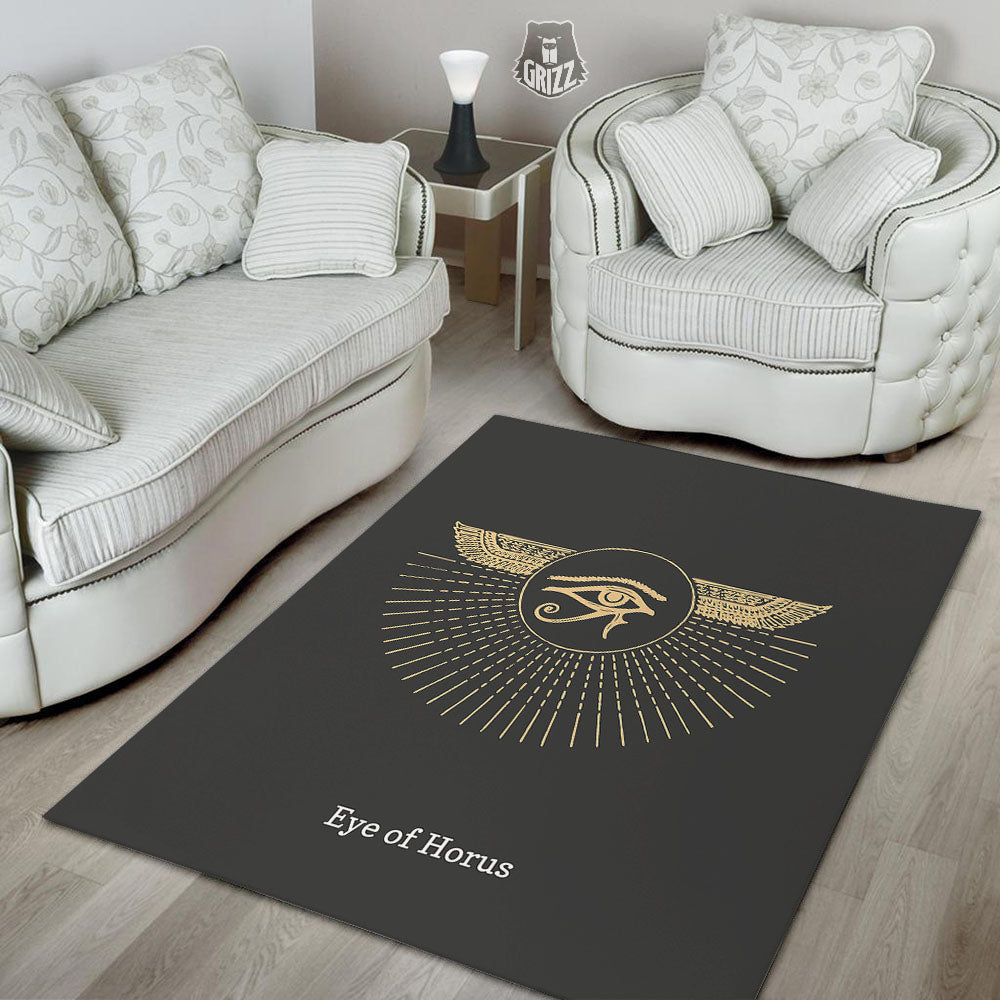 Eye Of Horus Egyptian Print Floor Mat-grizzshop