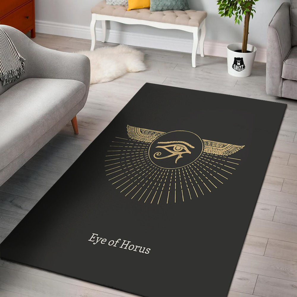 Eye Of Horus Egyptian Print Floor Mat-grizzshop