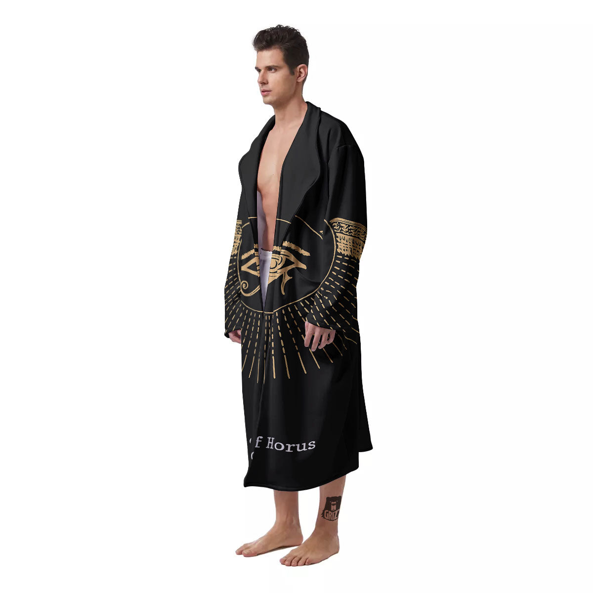 Eye Of Horus Egyptian Print Men's Robe-grizzshop