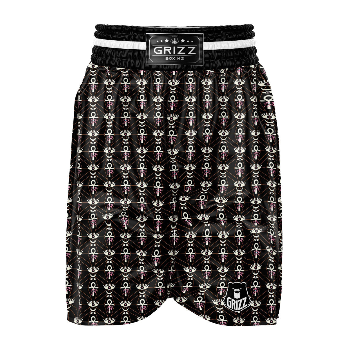 Eye Of Horus Egyptian Print Pattern Boxing Shorts-grizzshop