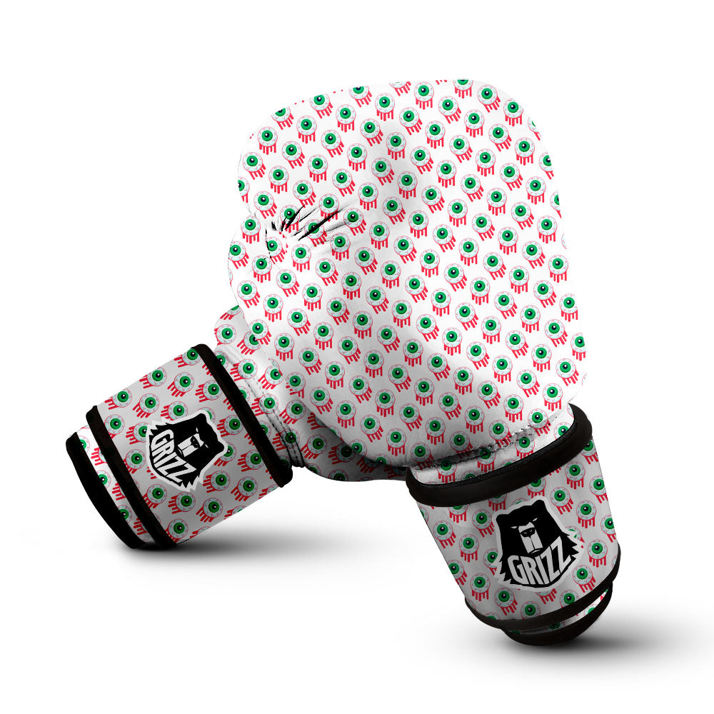 Eyeball Bloody Print Pattern Boxing Gloves-grizzshop